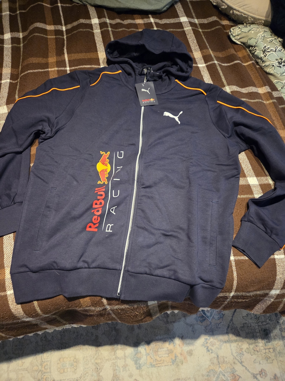 2 Piece Puma Navy and Orange Red Bull Racing Zip Hoodie